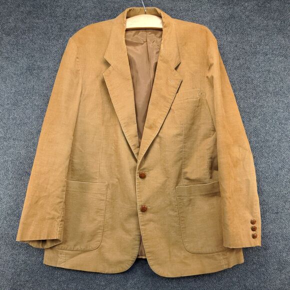 Levi's Sportwear Men's Blazer Jacket Brown 44R Long Sleeve Two-Button Vintage - Picture 2 of 13